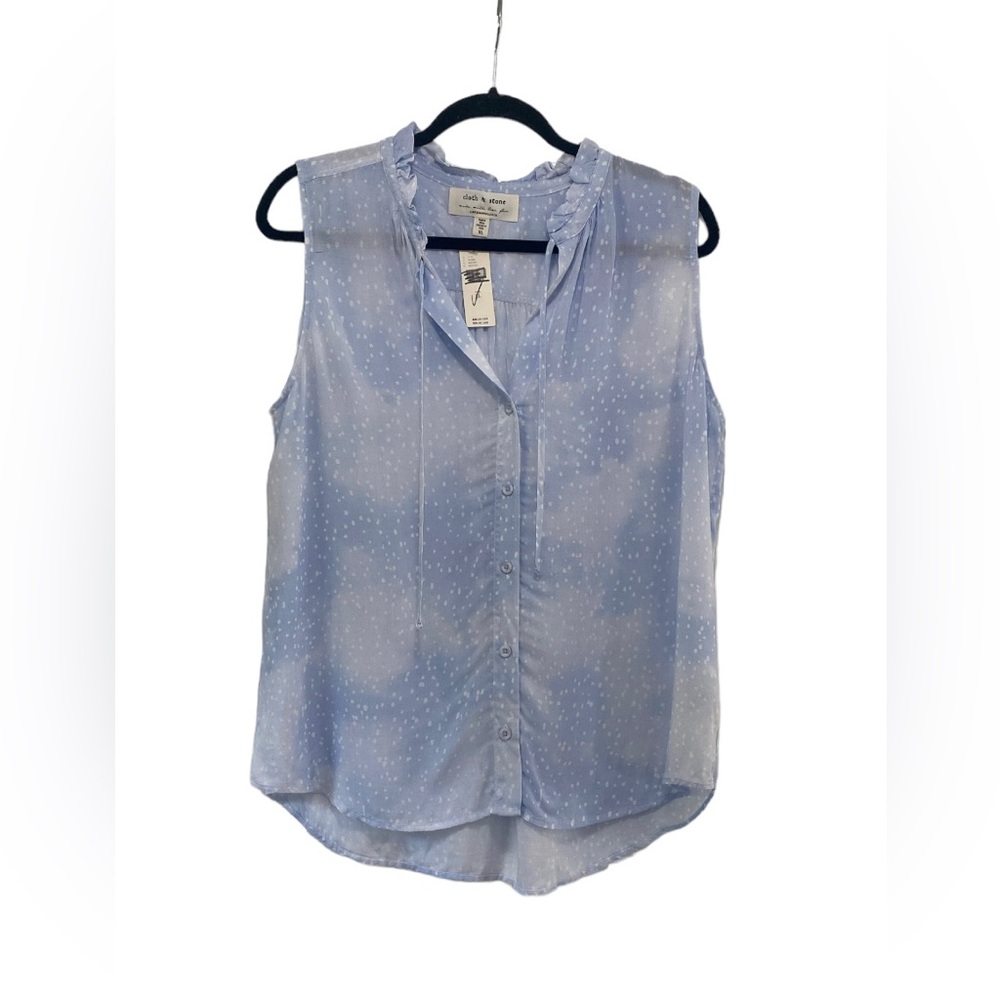 NWT Cloth & Stone by Anthropologie sleeveless button up top